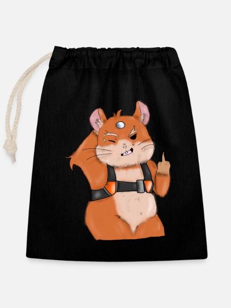 Hammond Overwatch - Verschließbarer Geschenkbeutel aus Baumwolle (25x30cm) - Schwarz