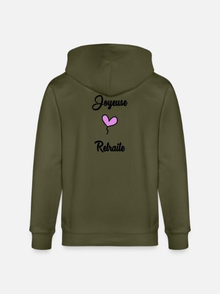 RETIREMENT. RETIREMENT. RETIRED. RETIREMENT - Stanley/Stella CULTIVATOR  Unisex Organic Hooded Jacket - khaki