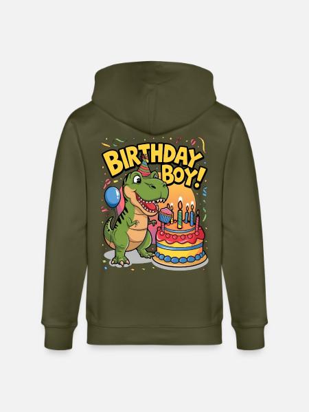Birthday Boy - Stanley/Stella CULTIVATOR  Unisex Organic Hooded Jacket - khaki