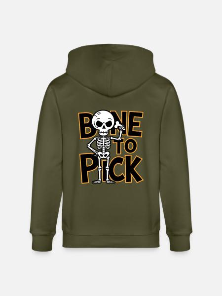 Bone To Pick - Stanley/Stella CULTIVATOR Unisex Organic Hooded Jacket - khaki
