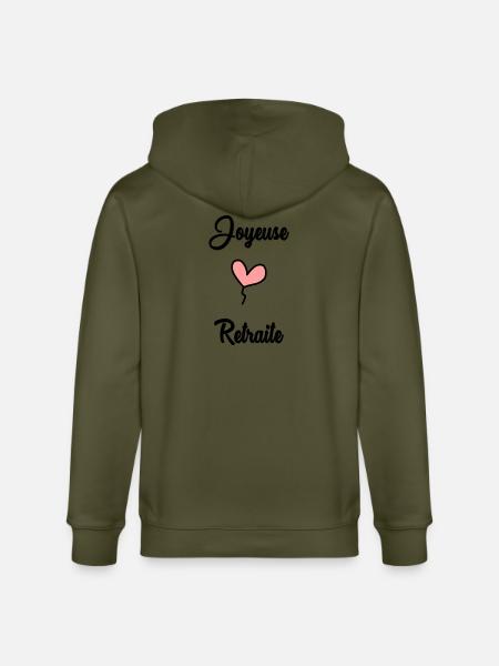 RETIREMENT. RETIREMENT. RETIRED - Stanley/Stella CULTIVATOR Unisex Organic Hooded Jacket - khaki