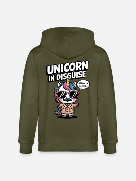 Unverkleidetes Einhorn - Stanley/Stella Unisex Bio-Kapuzenjacke CULTIVATOR  - Khaki