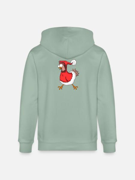 Poulet de Noël - Veste à capuche bio CULTIVATOR Stanley/Stella Unisexe - vert de gris clair