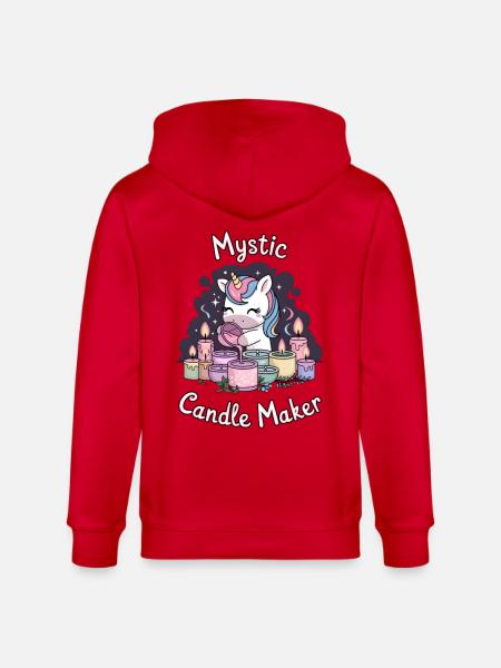Mystic Candle Maker. - Stanley/Stella CULTIVATOR  Unisex Organic Hooded Jacket - red