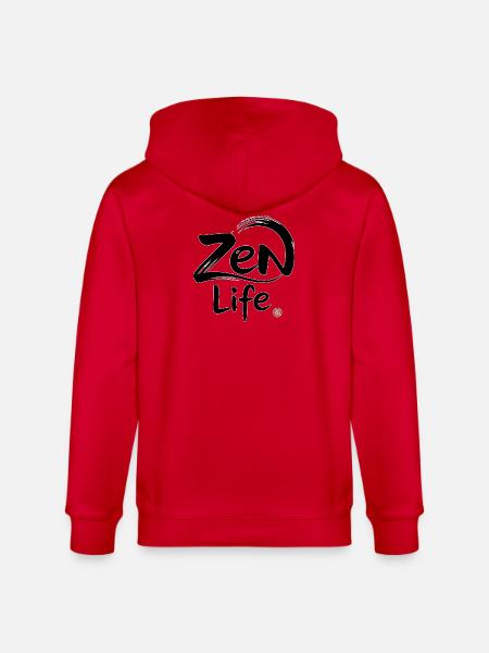 Zen-Leben: Frieden und Gleichgewicht - Stanley/Stella Unisex Bio-Kapuzenjacke CULTIVATOR - Rot