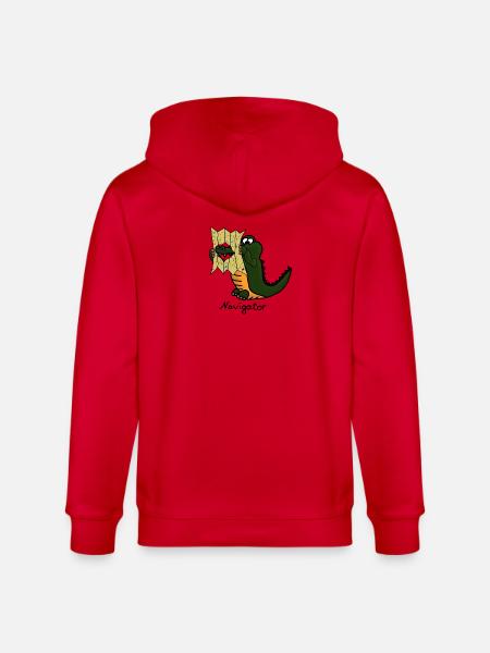 Navigator - Stanley/Stella CULTIVATOR  Unisex Organic Hooded Jacket - red