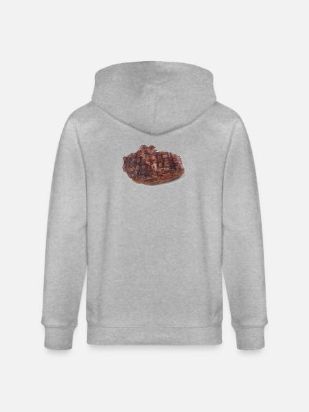 Steak - Veste à capuche bio CULTIVATOR Stanley/Stella Unisexe - gris chiné
