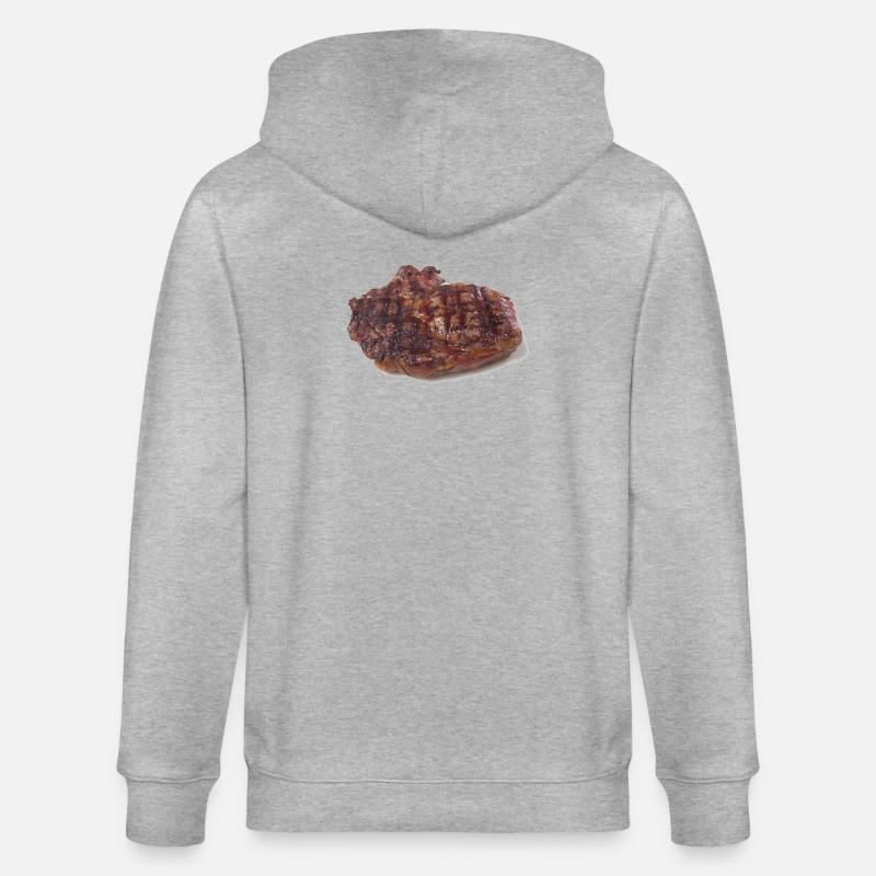 Steak - Veste à capuche bio CULTIVATOR Stanley/Stella Unisexe - gris chiné