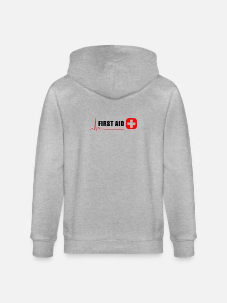 ERSTE HILFE - Stanley/Stella Unisex Bio-Kapuzenjacke CULTIVATOR - Grau meliert