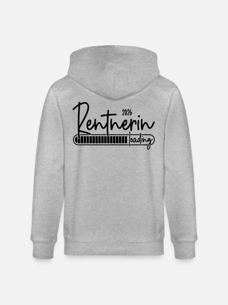 Rentnerin 2026 Loading - Stanley/Stella Unisex Bio-Kapuzenjacke CULTIVATOR - Grau meliert
