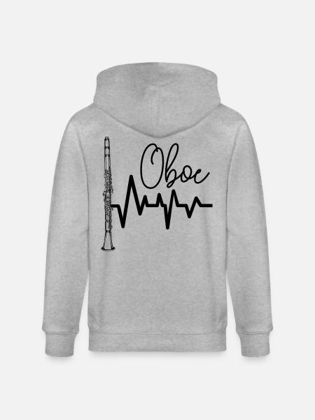 Oboe - Stanley/Stella Unisex Bio-Kapuzenjacke CULTIVATOR  - Grau meliert