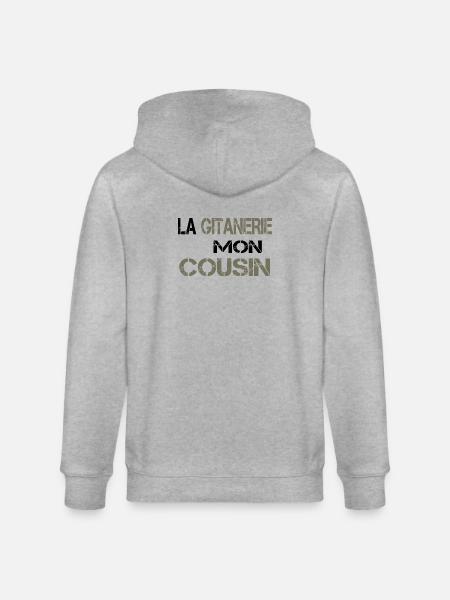 La gitanerie mon cousin - Veste à capuche bio CULTIVATOR Stanley/Stella Unisexe - gris chiné