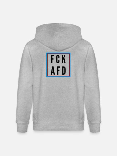 AFD Nein Danke! - Stanley/Stella Unisex Bio-Kapuzenjacke CULTIVATOR - Grau meliert
