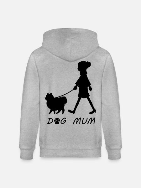 Dog Mum - Stanley/Stella CULTIVATOR Unisex Organic Hooded Jacket - heather grey