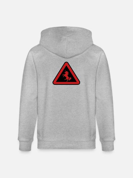 Achtung Einhorn, Gefahr - Stanley/Stella Unisex Bio-Kapuzenjacke CULTIVATOR  - Grau meliert