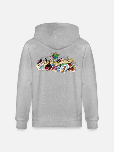 Astérix - Attaque! - Veste à capuche bio CULTIVATOR Stanley/Stella Unisexe - gris chiné
