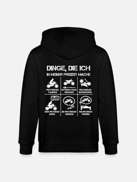 Freizeit - Motorradfahrer - Biker - Stanley/Stella Unisex Bio-Kapuzenjacke CULTIVATOR - Schwarz