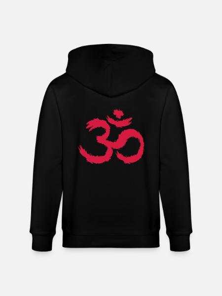 Om symbool hindoeïsme - Stanley/Stella Uniseks bio-ziphoodie CULTIVATOR  - zwart