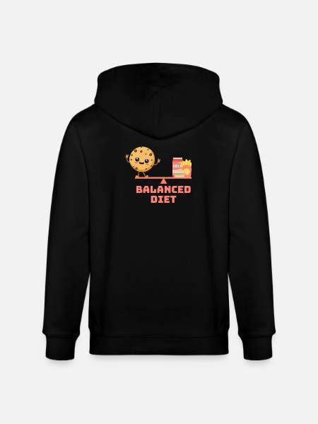 équilibré cookie fastfood Régime - Veste à capuche bio CULTIVATOR Stanley/Stella Unisexe - noir