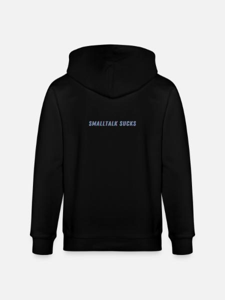 SMALLTALK SUCKS - Spread it! - Stanley/Stella Unisex Bio-Kapuzenjacke CULTIVATOR - Schwarz