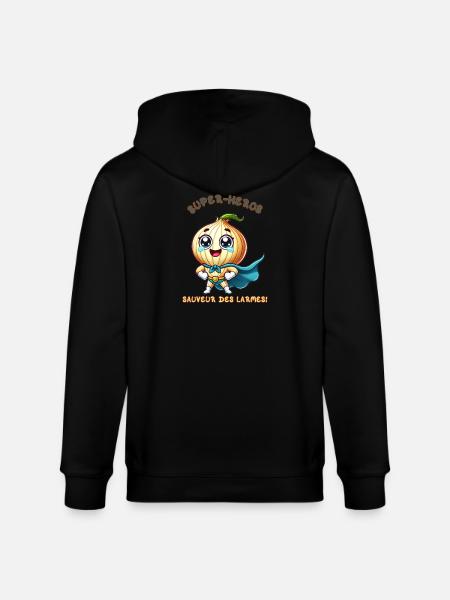 Superhero - Savior of Tears - Stanley/Stella CULTIVATOR  Unisex Organic Hooded Jacket - black