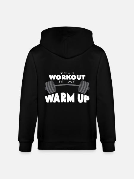 dumbbell - Stanley/Stella CULTIVATOR Unisex Organic Hooded Jacket - black