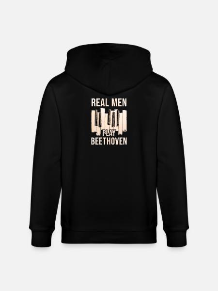 Beethoven - Veste à capuche bio CULTIVATOR Stanley/Stella Unisexe - noir