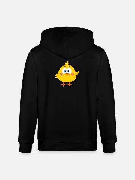 Little chick - Stanley/Stella CULTIVATOR Unisex Organic Hooded Jacket - black