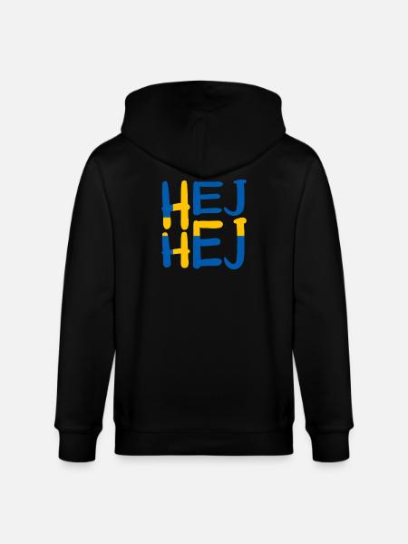 HEJ HEJ SWEDEN - Stanley/Stella CULTIVATOR Unisex Organic Hooded Jacket - black