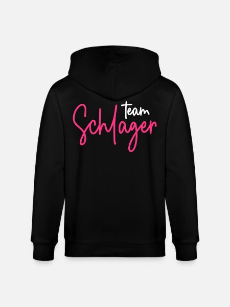 Team Schlager - Stanley/Stella Unisex Bio-Kapuzenjacke CULTIVATOR  - Schwarz
