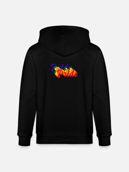 Pride LGBT Retro - Stanley/Stella CULTIVATOR Unisex Organic Hooded Jacket - black