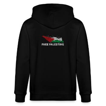 Palestine libre - Veste à capuche bio CULTIVATOR Stanley/Stella Unisexe - noir - Dos - Anna (173cm)