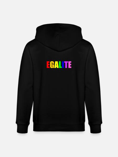 Equality - Stanley/Stella CULTIVATOR Unisex Organic Hooded Jacket - black