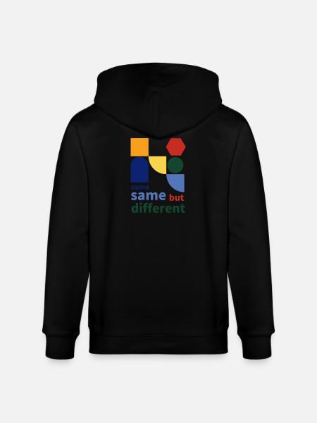 same same but different - Stanley/Stella Unisex Bio-Kapuzenjacke CULTIVATOR - Schwarz