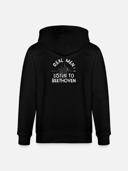 Beethoven - Veste à capuche bio CULTIVATOR Stanley/Stella Unisexe - noir