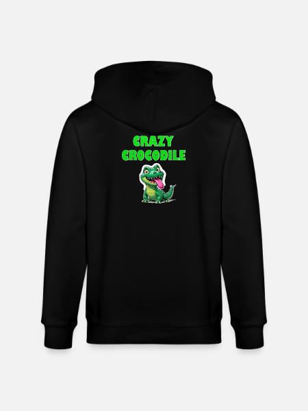 Crazy Crocodile - Stanley/Stella CULTIVATOR  Unisex Organic Hooded Jacket - black