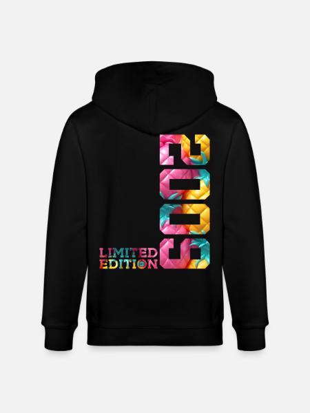 17TH BIRTHDAY LIMITED EDITION 2009 - Stanley/Stella CULTIVATOR  Unisex Organic Hooded Jacket - black