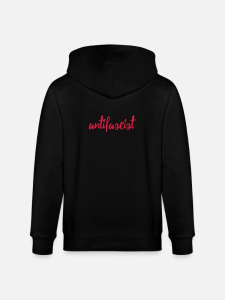 Always Antifascist - Stanley/Stella Unisex Bio-Kapuzenjacke CULTIVATOR - Schwarz