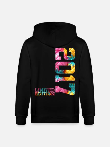 9TH BIRTHDAY LIMITED EDITION 2017 - Stanley/Stella CULTIVATOR  Unisex Organic Hooded Jacket - black