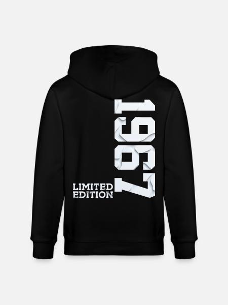 59TH BIRTHDAY LIMITED EDITION 1967 - Stanley/Stella CULTIVATOR  Unisex Organic Hooded Jacket - black