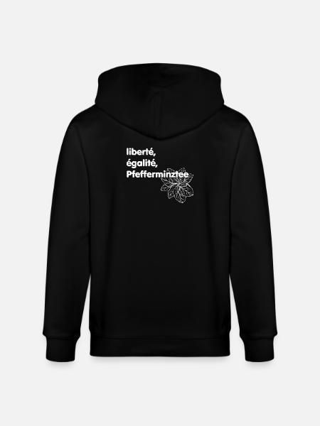 Liberté Egalité Pfefferminztee - Stanley/Stella Unisex Bio-Kapuzenjacke CULTIVATOR - Schwarz