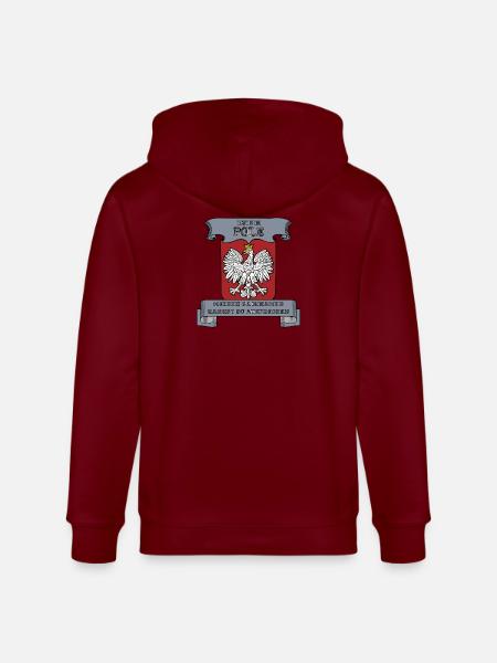ich bin Pole - Stanley/Stella Unisex Bio-Kapuzenjacke CULTIVATOR - Burgunderrot