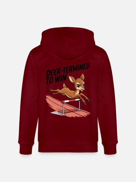Deer-Termined pour gagner - Veste à capuche bio CULTIVATOR Stanley/Stella Unisexe - bordeaux
