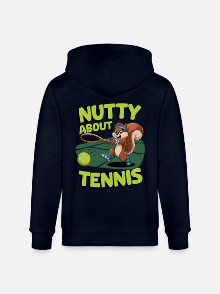 Nutty About Tennis - Stanley/Stella CULTIVATOR Unisex Organic Hooded Jacket - navy