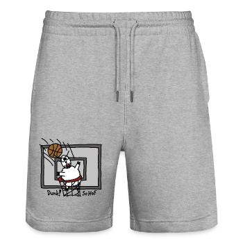 Dunk ScHoF - Short de jogging bio TRAINER Stanley/Stella unisexe - gris chiné - Devant - Nik (191cm) & Marisol (170cm)