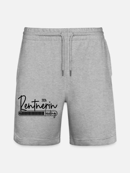 Rentnerin 2026 Loading - Stanley/Stella Unisex Bio Joggingshorts Trainer - Grau meliert