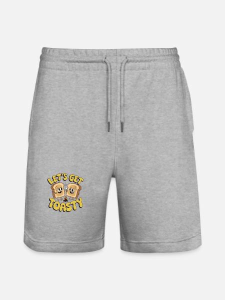 Lass uns warm werden - Stanley/Stella Unisex Bio Joggingshorts Trainer - Grau meliert