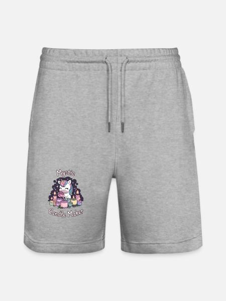 Mystic Candle Maker. - Stanley/Stella Trainer Unisex Organic Jogging Shorts - heather grey