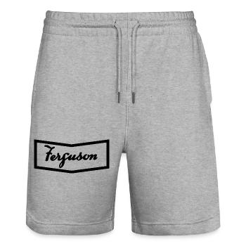 Logo de capot Ferguson TE20 - Short de jogging bio TRAINER Stanley/Stella unisexe - gris chiné - Devant - Nik (191cm) & Marisol (170cm)