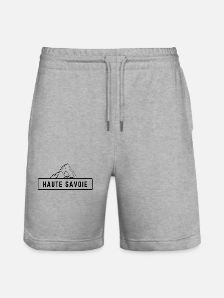 Haute Savoie Black Mountain - Stanley/Stella Trainer Unisex Organic Jogging Shorts - heather grey
